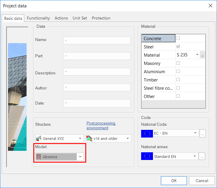 Project data before SCIA19