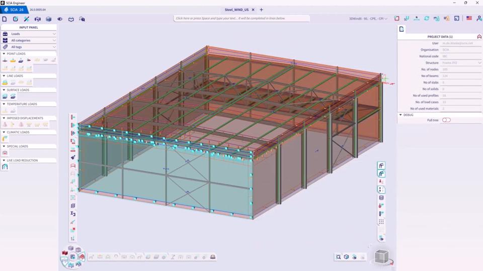 3D wind load engine for ASCE 7-22