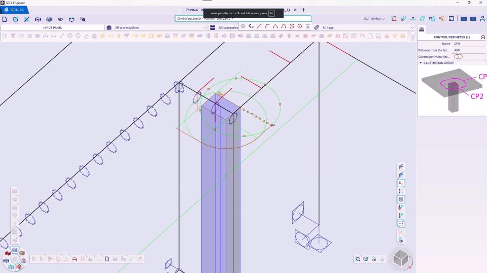 Punching shear check for walls