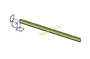 Rotation of a point on beam