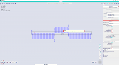 You can look at the results for the additional required reinforcement to know if the template is sufficient.