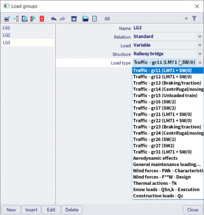 Load type in load group