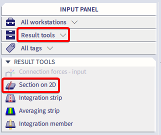 section on 2D can be found in the input panel