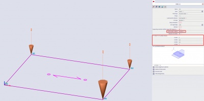 The loads can be distributed based on a set weight factor for each node.