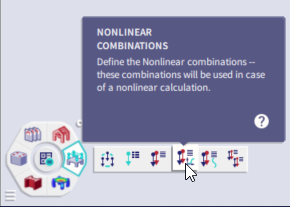 Create nonlinear combinations in the workstation Loads.