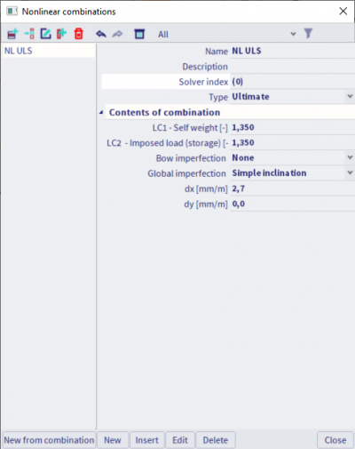 Global imperfection via non linear combinations