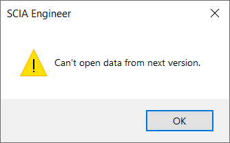 The error message