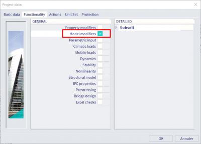 SCIA Engineer: Use model modifiers to create a staged project