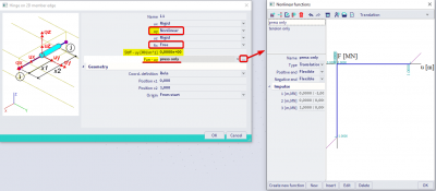 Scia Engineer FAQ - Model masonry wall - hinge on 2D edge - nonlinear press only