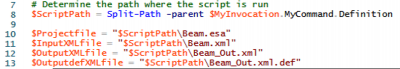 SCIA beammoment iterator files