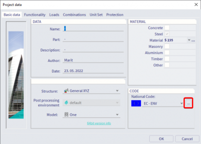 Select the correct eurocode EC-EN