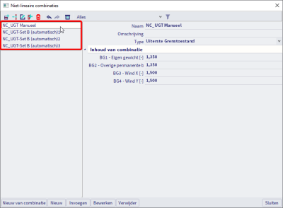 Enkelvoudige niet-lineaire combinaties