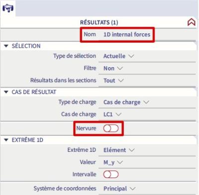 nervures résultats 1D