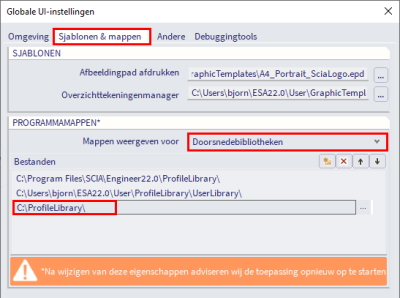 Globale UI-instellingen