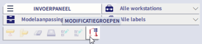 Modificatiegroep aanmaken via het invoerpaneel