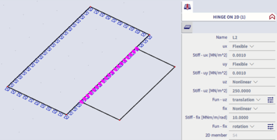 Hinge on 2D nonlinear