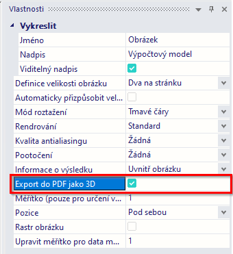 exportovat do pdf jako 3d