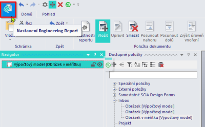 nastaveni engineering report