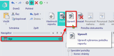 upravit styl