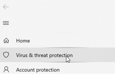 Virus threat protection