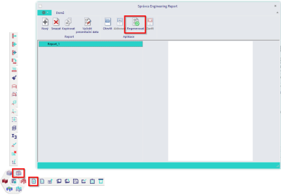 regenerovat report