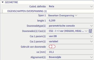 Eigenschappen overspanning 1