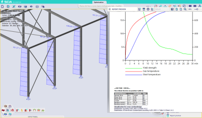 Steel Fire design in SCIA Engineer