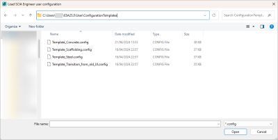 Configuration templates