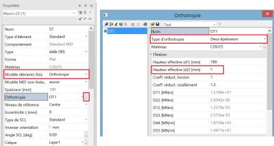 une dalle unidirectionnelle dans SCIA Engineer