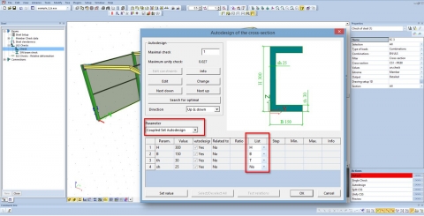 SCIA Engineer 16 - AutoDesign for custom catalogue-based optimisation