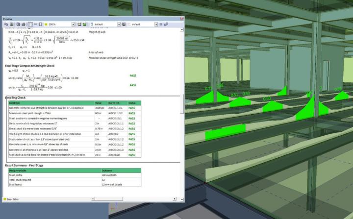 Composite Design in SCIA Engineer 15