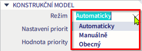 rezim konstrukcni model