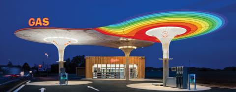 Roofing of a Pump station Gas