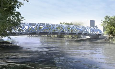 Hans Wilsdorf Bridge - Geneva, Switzerland