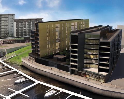 Bayscape building, Cardiff Bay (UK)