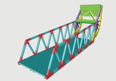 Bascule Bridge SCIA Engineer