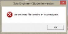 Error: an unnamed file  contains an incorrect path