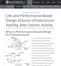 Engineering.com - CAE and Performance-Based Design Ensures Infrastructure Stability after Seismic Activity