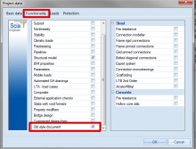 Old style document functionality in Scia Engineer 2013