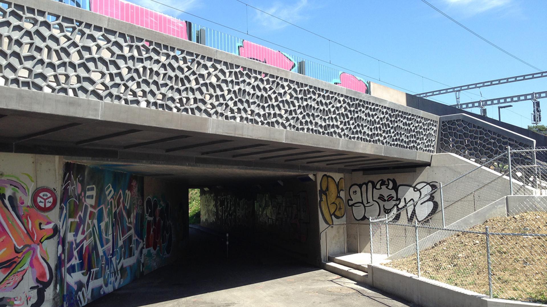 Martinet footbridge - first use of UHPFRC in Switzerland Martinet footbridge - first use of UHPFRC in Switzerland